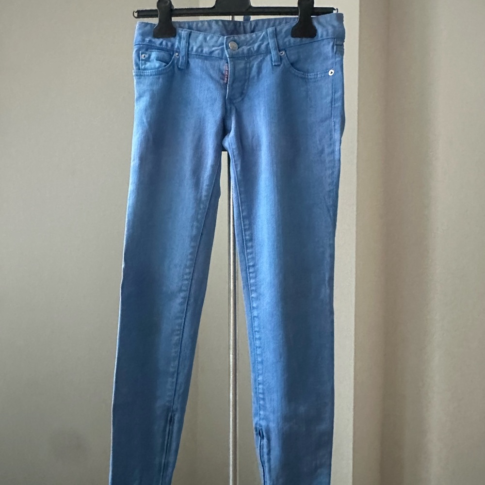 DSQUARED Women's Light Blue Skinny Jeans